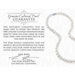 The Pearl Source Freshwater Cultured Pearl Pendant Necklace for Women with Sterling Silver Infinity Design