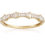 Ross-Simons 0.20 ct. t.w. Baguette Diamond Ring in 14kt Yellow Gold For Women