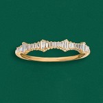 Ross-Simons 0.20 ct. t.w. Baguette Diamond Ring in 14kt Yellow Gold For Women