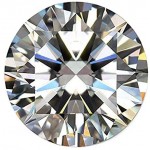 VVS2 Clarity Moissanite Diamond Egl Certified Genuine Loose Moissanite White Round Brilliant Cut Moissanite