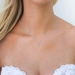 PAVOI 14K Gold Plated Cross Necklace for Women | Cross Pendant | Gold Necklaces for Women