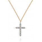 PAVOI 14K Gold Plated Cross Necklace for Women | Cross Pendant | Gold Necklaces for Women