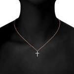 PAVOI 14K Gold Plated Cross Necklace for Women | Cross Pendant | Gold Necklaces for Women