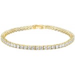 PAVOI 14K Gold Plated Cubic Zirconia Classic Tennis Bracelet | Gold Bracelets for Women | Size 6.5-7.5 Inch