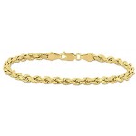 Abbie+Cleo 10k Yellow Gold Rope Chain Bracelet, 4mm