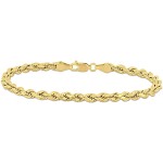 Abbie+Cleo 10k Yellow Gold Rope Chain Bracelet, 4mm