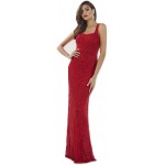 DRESS EARTH - Lara 29713 - Open Back red Long Dress