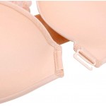 LONGLONG Ms Thin Mold Cup Underwear Bra Without Steel Ring V-Shaped Lace Gathered Small Chest Bra (Color : Skin Tone, Size : C80)