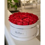 The NoNo Bracket Company Premium Roses| Real Roses That Last a Year | Fresh Flowers| Roses in a White Box - Millan Roses