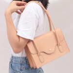 Vintage Handmade Full Leather Shoulder Bag Cowhide Handbag for Women High-grade Vegetable Tanned Leather