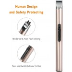 REIDEA Electronic Candle Lighter Arc Windproof Flameless USB Rechargeable Lighter with Safe Button for Home Kitchen Gold