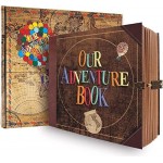 Our Adventure Book Travel Diary Photo Book,Scrapbook, Photo Album,Retro Style Travel Souvenir, Vintage Guestbook DIY Anniversary Wedding Travel Writing Baby Friend Gift, Women's Day Gift(Ball)