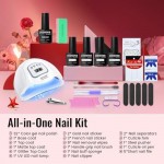 JODSONE Gel Nail Polish Kit with U V Light 32 Colors Gel Polish Nail Kit Soak Off Gel Nail Set Manicure Tools Nail Gel Kit Gifts for Women