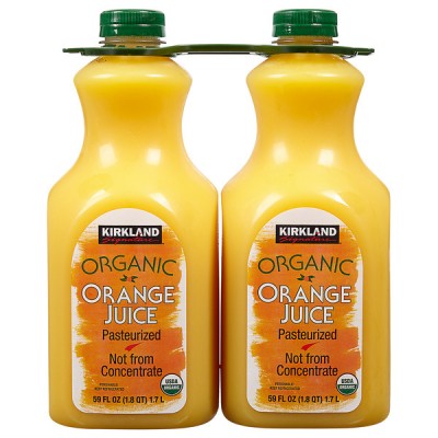 Kirkland Signature Organic Orange Juice, 2 X 59 fl oz