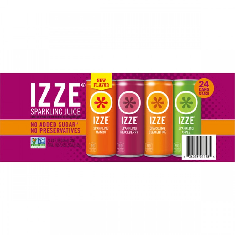 Izze Sparkling Juice, 24 x 8.4 fl oz