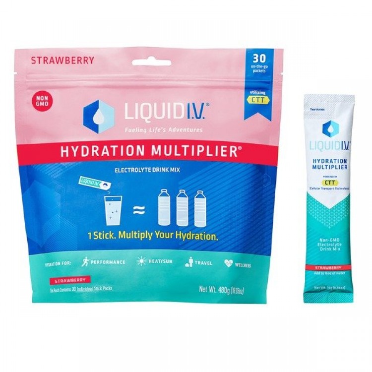 Liquid I.V. Hydration Multiplier Strawberry, 30 ct