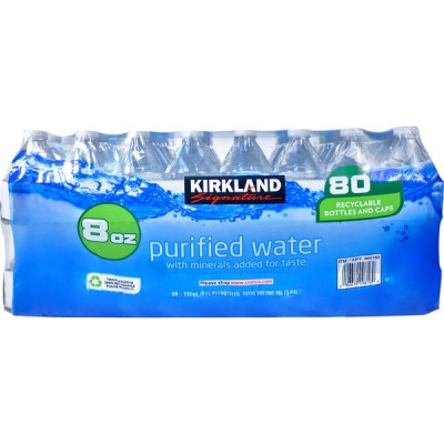 Kirkland Signature Purified Water, 80 x 8 fl oz