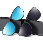 OopsMi Polarized Clip-on Sunglasses TR90 Frame Flip Up Driving Glasses For Prescription Glasses