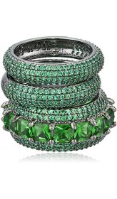 nOir Jewelry Miranda Stackable Ring Trio