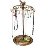 Bird Rotating Necklace Holder Bracelet Stand/Jewelry Organizer/Jewelry Tree,Bronze