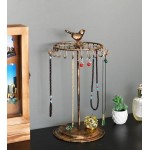 Bird Rotating Necklace Holder Bracelet Stand/Jewelry Organizer/Jewelry Tree,Bronze