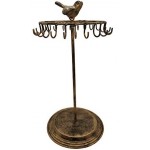 Bird Rotating Necklace Holder Bracelet Stand/Jewelry Organizer/Jewelry Tree,Bronze