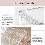 SYAMEET Acrylic Jewellery Organiser Box,4 Velvet Drawers Clear Jewellery Box with Clear Earring Holder Jewelry Hanging Boxes, Earrings Ring Necklace Holder Accessories Storage,Women,Girls