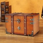 2 pcs/Set Vintage Handmade Storage Box - Vintage Wooden Storage Box Antique Style Jewelry Organizer for Wardrobe Jewerly Box Trinket Box Decorative Box (301-Combo4)