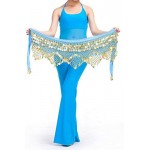 Aivtalk Women Belly Dance Hip Scarf with Coins Velvet Belly Dance Belt 320 Coins