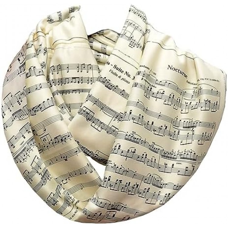 Sheet Music Infinity Scarf