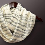 Sheet Music Infinity Scarf