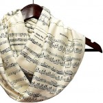 Sheet Music Infinity Scarf