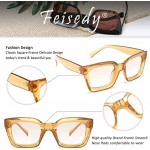 FEISEDY Classic Women Sunglasses Fashion Thick Square Sun Glasses Chunky Frame UV400 B2471