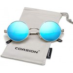 COASION Retro Small Round Polarized Sunglasses for Women Men Circle UV400 Sun Glasses