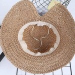 Foldable Wide Brim Floppy Straw Sun Hat Summer Beach Hat for Women Girl