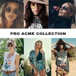 Pro Acme Small Round Polarized Sunglasses for Men Women Circle Retro Shades Metal Hippie Sunglasses UV400