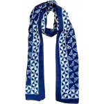 FIKIMOS Sarong/Cum Mini Scarfs Pure cotton indian design hand block printed mini stoll for girls, women 70x20 inch Mini