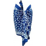 FIKIMOS Sarong/Cum Mini Scarfs Pure cotton indian design hand block printed mini stoll for girls, women 70x20 inch Mini