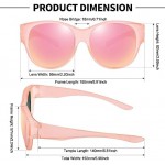 Sunglasses Fit Over Glasses, Polarized 100% UV Protection Wrap-around Sunglasses for Men & Women Driving