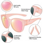 Sunglasses Fit Over Glasses, Polarized 100% UV Protection Wrap-around Sunglasses for Men & Women Driving