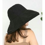 Women Sun Hat Wide Brim UV Protection Soild Bucket Hat Travel Outdoor Beach Hat