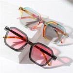 Retro Square Sunglasses For Women Men Irregular Frame Glasses Clear Eyeglasses