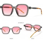 Retro Square Sunglasses For Women Men Irregular Frame Glasses Clear Eyeglasses