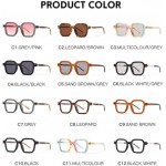 Retro Square Sunglasses For Women Men Irregular Frame Glasses Clear Eyeglasses