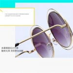 Round Sunglasses Women Retro Mirror Sun Shades For Women Brown Lens Women's Sunglasses Oversized Vintage Glasses