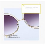 Round Sunglasses Women Retro Mirror Sun Shades For Women Brown Lens Women's Sunglasses Oversized Vintage Glasses