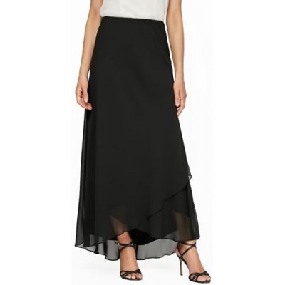 Alex Evenings Women's Long Chiffon Tulip Hem Skirt