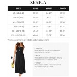 ZESICA Women's 2023 Summer Boho Spaghetti Strap Square Neck Solid Color Ruffle A Line Beach Long Maxi Dress