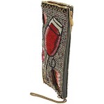 Mary Frances Vino Beaded-Embroidered Wine Glass Crossbody Phone Bag