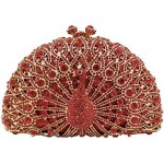 Elegant Crystal Clutches For Women Peacock Clutch Bag Evening Purses and Handbags